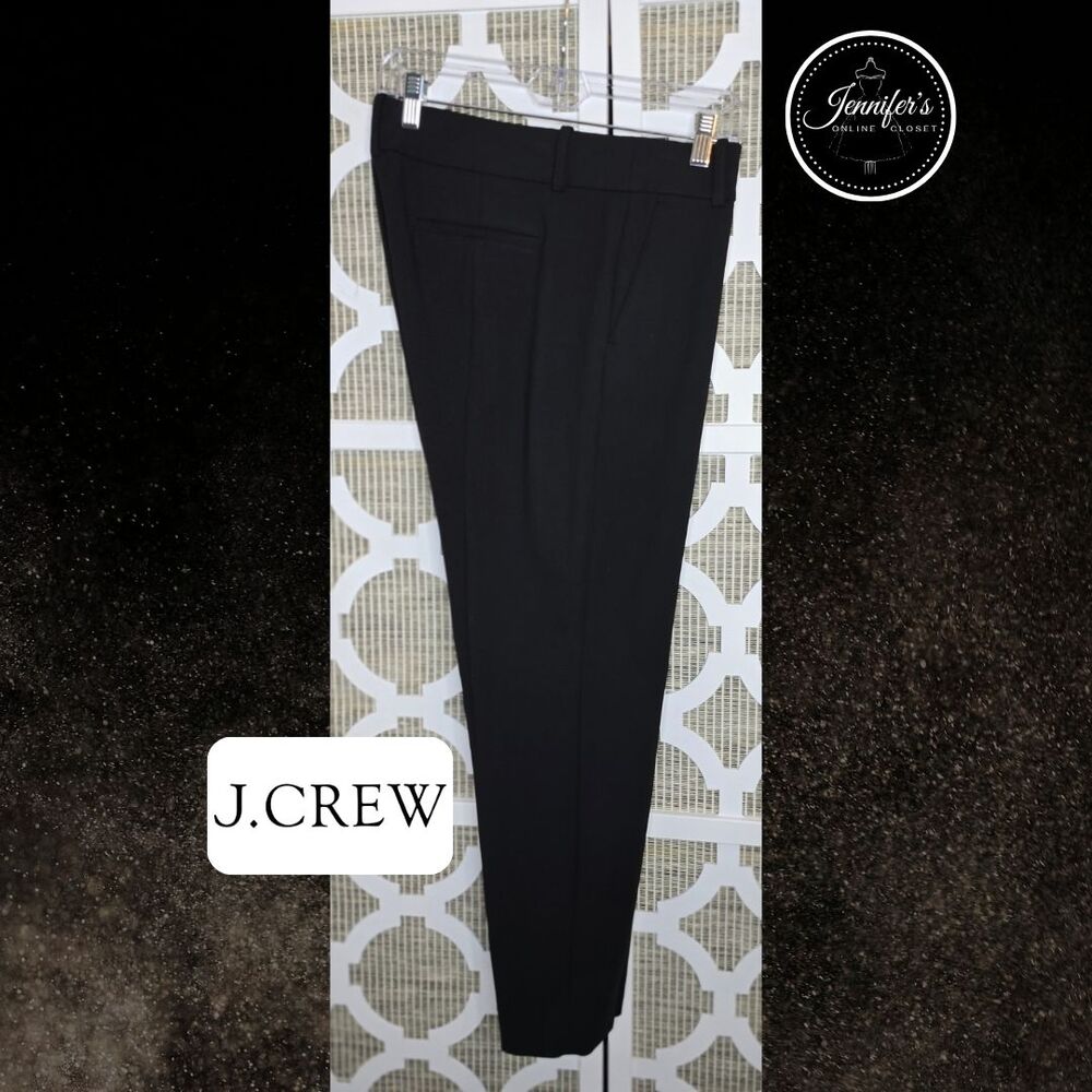 J. Crew 365 Women's Black Cameron Cropped Dress Pants Size 12
